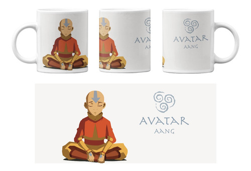 Avatar Aang Anime Taza Ceramica Regalo Personalizado