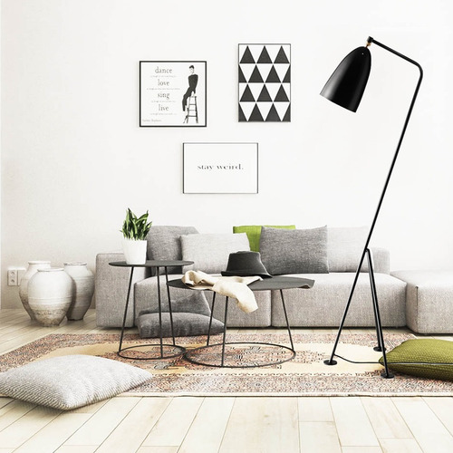 Imagen 2 de 10 de Lampara De Pie Bolivia Con Lampara Led 14w 15w E27 140cm
