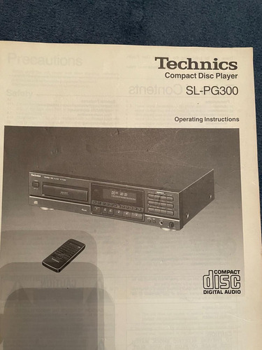 Technics Sl Pg300 Compact Disc