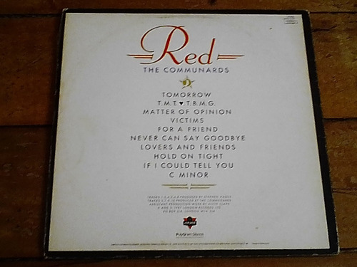Lp Vinil The Communards - Red (Usado)