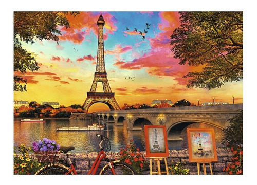 Paris Eiffel Vista Del Sena Rompecabezas 1000p Ravensburger