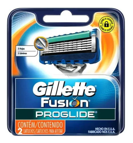 Carga para lâmina de barbear Gillette Fusion Proglide 2 u