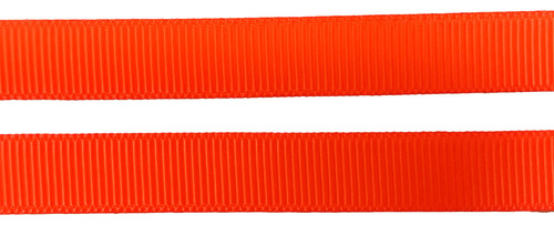 Fita De Gorgurão Para Laço GL002 10mm Progresso Nº2 10 Metros Cor Laranja Cítrico