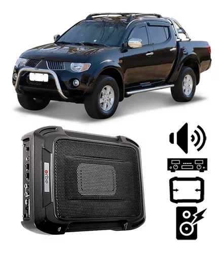 MINIATURA COM SOM DE VERDADE! MITSUBISHI L200 CAIXINHA BLUETOOTH 