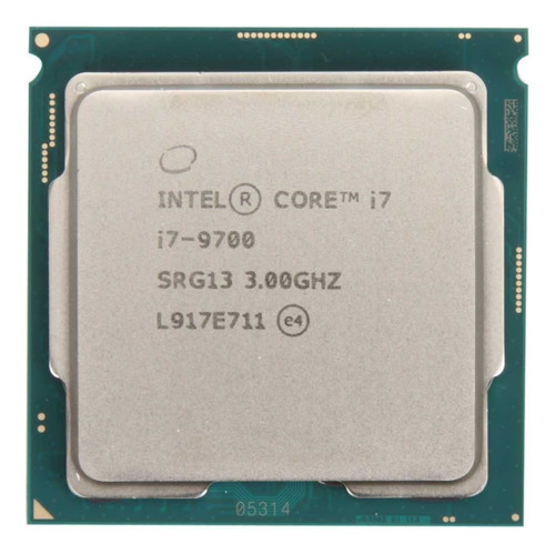 Procesador gamer Intel Core i7-9700 BXC80684I79700 de 8 núcleos y  4.7GHz de frecuencia con gráfica integrada