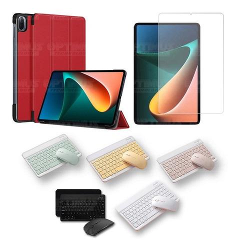 Kit Vidrio Estuche Teclado Tablet Para Xiaomi Mi Pad 5