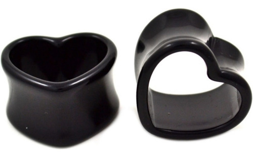 Alargador Coração 10mm 12mm 14mm 16mm Par