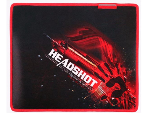 Mousepad Rojo Y Negro Headshot