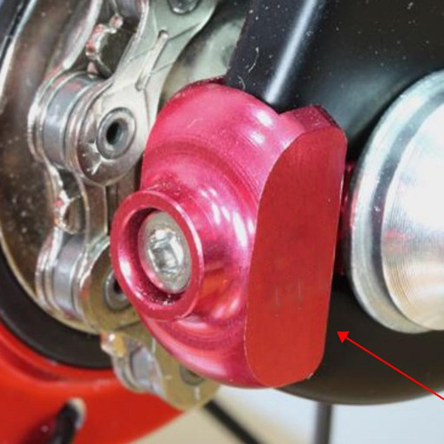 Tensor Plegable De Cadena De Bicicleta 14 ''ajustador Rojo