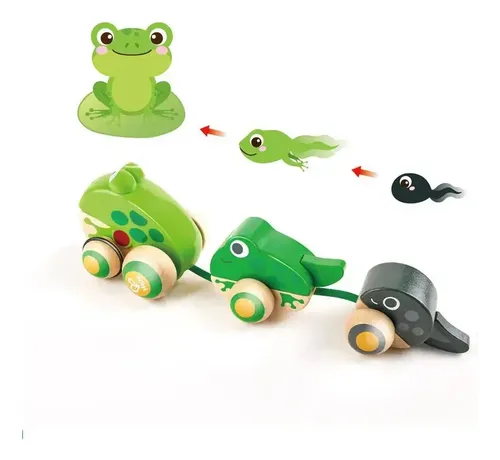 Pull Along Frog Family Hape