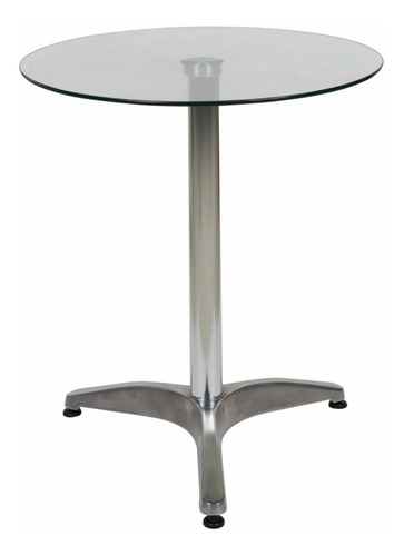 Imagen 1 de 3 de Mesa Redonda Vidrio 60x72 Cm