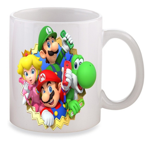 Mug Pocillo Taza Super Mario Bros Personalizado