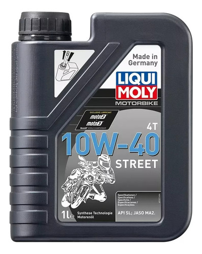 Aceite Liqui Moly 10w40 4t Street 1l