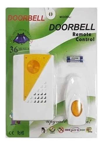 Timbre Inalámbrico Doorbell 36 Melodías
