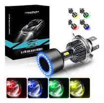 Comprar 3 Lados Faro Led H4 9003 Para Moto Alta Y Baj Angel Eye Csp