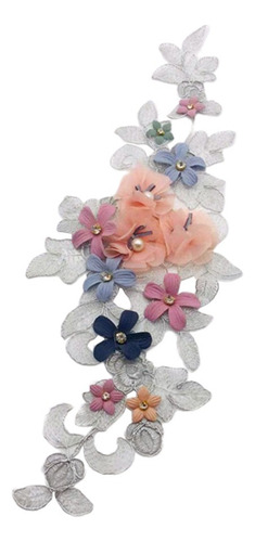 Etiqueta De Parche Bordado De Flores Para Ropa Chamarra