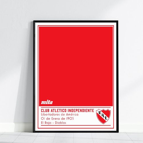 Cuadro Futbol Independiente Avellaneda Deco - Ideal Regalo