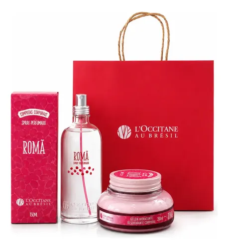 Kit Presente Romã Loccitane Spray 150ml+geleia 200ml+sacola - R$ 217,7