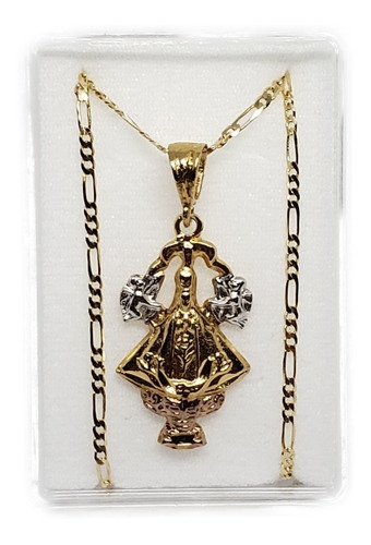 Collar De Virgen  San Juan De Los Lagos Oro Laminado Vs2