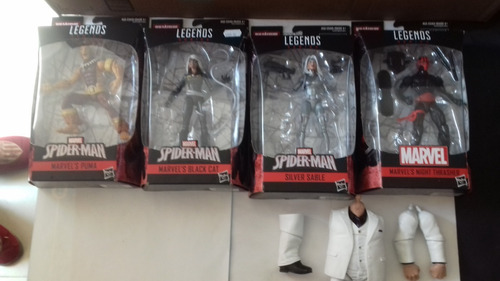 Silver Sable Black Cat Marvel Legends Kingpin Baf Mky918