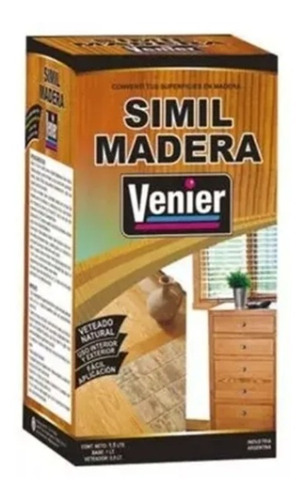 Pintura Simil Madera Venier Roble Claro 1,5 Lt Solo Envio