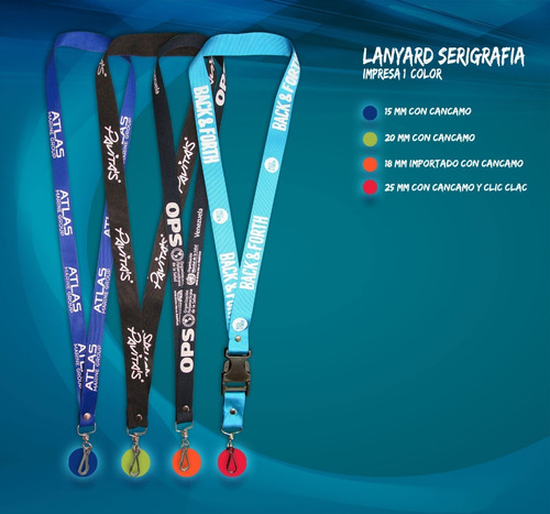 Cinta Porta Carnet , Lanyards Sublimado