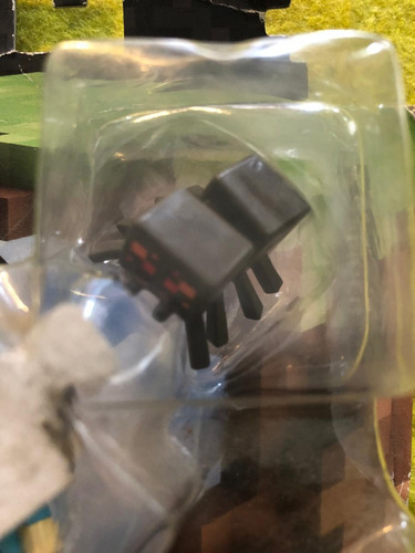 Minecraft Mini Figures Steve Cow Spider Mattel Grass Series