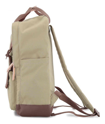 Mochila Okta 1085 Division Notebook Bolsillo De Atajo. Color Verde Oliva Y Marron