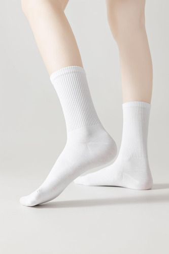 Calcetines Finos De Algodón For Mujer, 5 Pares