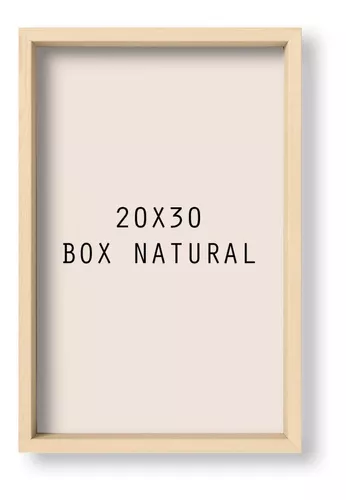 Marco 20x30 Box Natural Sin Lamina
