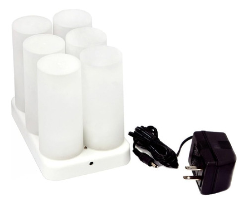 Hero-led Cd-rc-6st-a - Velas Eléctricas Led Recargables, Sin