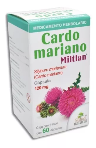 Cardo Mariano Puro Miltlan 60 Cápsulas 120mg 100% Natural Sabor Sin Sabor