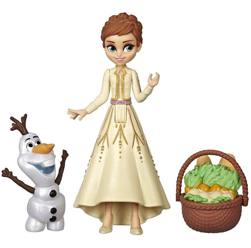 Muñeca Disney Frozen 2 Anna & Olaf Y Accesorios Hasbro Orig 