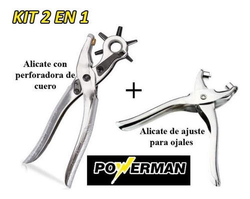 Kit De Pinzas Perforadora De Cuero Y De Ajuste De Ojales