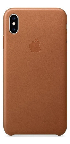 Funda Apple Leather Case Para iPhone XS Max 6.5 Brown 