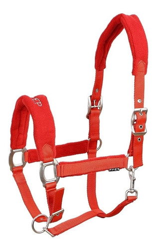 Cabresto Para Cavalo Fabricado Em Nylon Vermelho - Instep 15