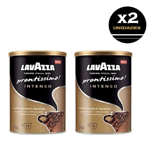 Café Instantáneo Premium Lavazza Intenso Pack X2 Oferta