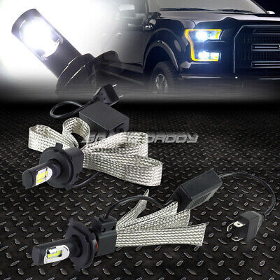 Chrome Housing Amber Side Headlight+6000k Hid Led Pair F Oad