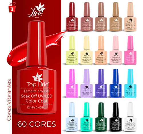 Kit 10 Esmaltes Unha Gel Polygel Manicure Pedicure