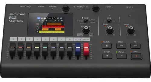 Zoom R12 Multitrak Estúdio Digital Gravador Touchscreen | Frete grátis