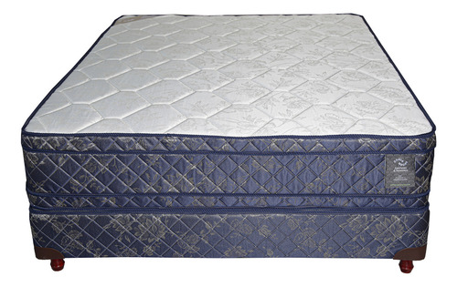 Colchon Sommier Resortes Con Pillow 190x130 + Almohadas