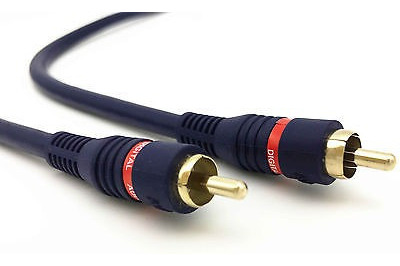 Nuevo 12 Pies Premium Digital Coaxial Rca De Audio/video Cab