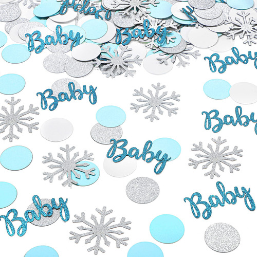 300 Piezas De Mesa De Invierno Para Baby Shower, Confeti De