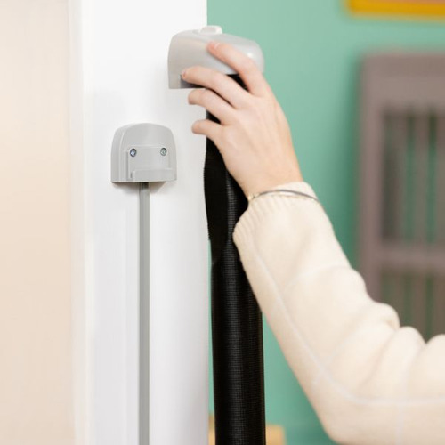 Puerta Seguridad Retráctil Para Bebe O Mascota Summer Color Negro
