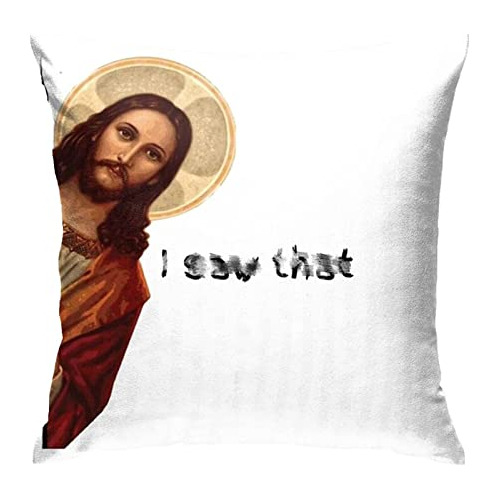 Funda De Almohada De Lanzamiento  Jesus I Saw That , Fu...