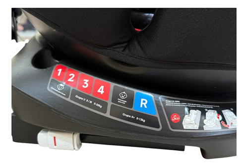 Cadeira Infantil P/ Carro Black C/isofix 0-36kg Zippy Toys Cor Preto SIPPY