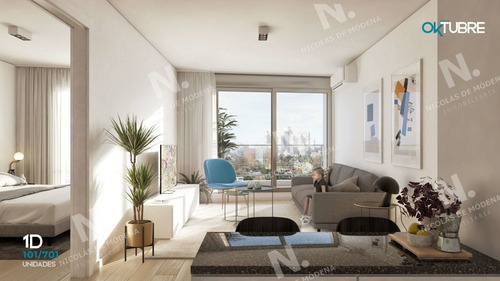 Imagen 4 de 6 de Venta Monoambiente En La Blanqueada, Proyecto Torre Oktubre Oportunidad De Inversión - Montevideo La Blanqueada