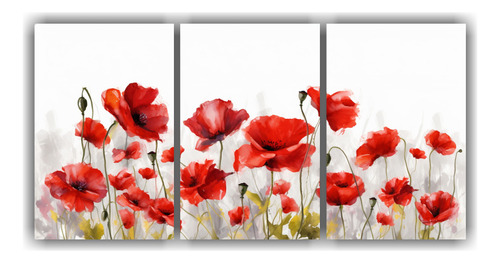 Tres Artes Abstractos Tulipanes Impacto Visual 20x30cm