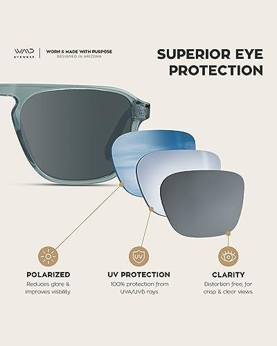 Gafas Wmp, Modernas, Cuadradas, Para Hombre, Retro, Polariza