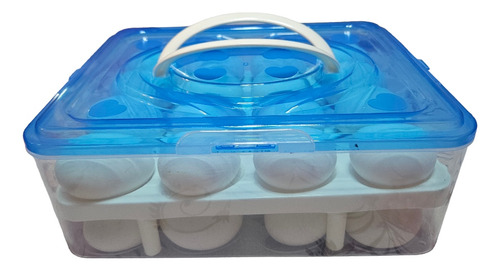 Bandeja Contenedor 16 Huevos Organizador Huevos Refrigerador